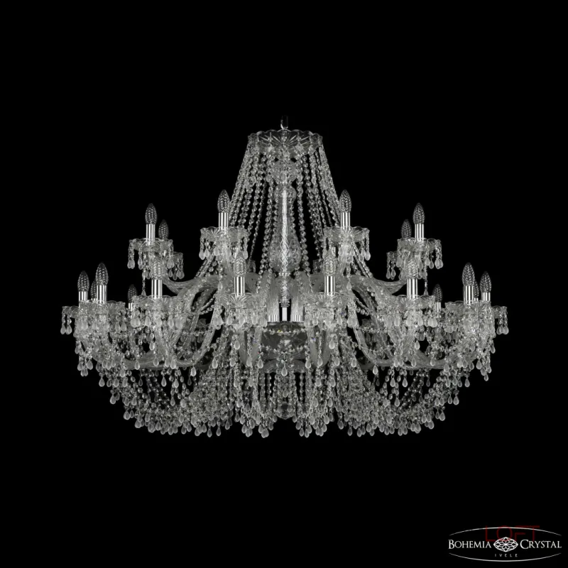 Подвесная люстра Bohemia Ivele Crystal 1410 1410/16+8/460 Ni V0300 Подвесная люстра Bohemia Ivele Crystal 1410 1410/16+8/460 Ni V0300