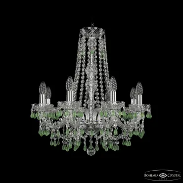 Подвесная люстра Bohemia Ivele Crystal 1410 1410/8/195/h-60 Ni V5001 Подвесная люстра Bohemia Ivele Crystal 1410 1410/8/195/h-60 Ni V5001