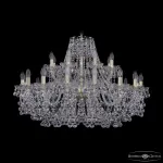 Подвесная люстра Bohemia Ivele Crystal 1409 1409/16+8/360 G