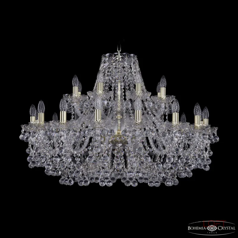 Подвесная люстра Bohemia Ivele Crystal 1409 1409/16+8/360 G