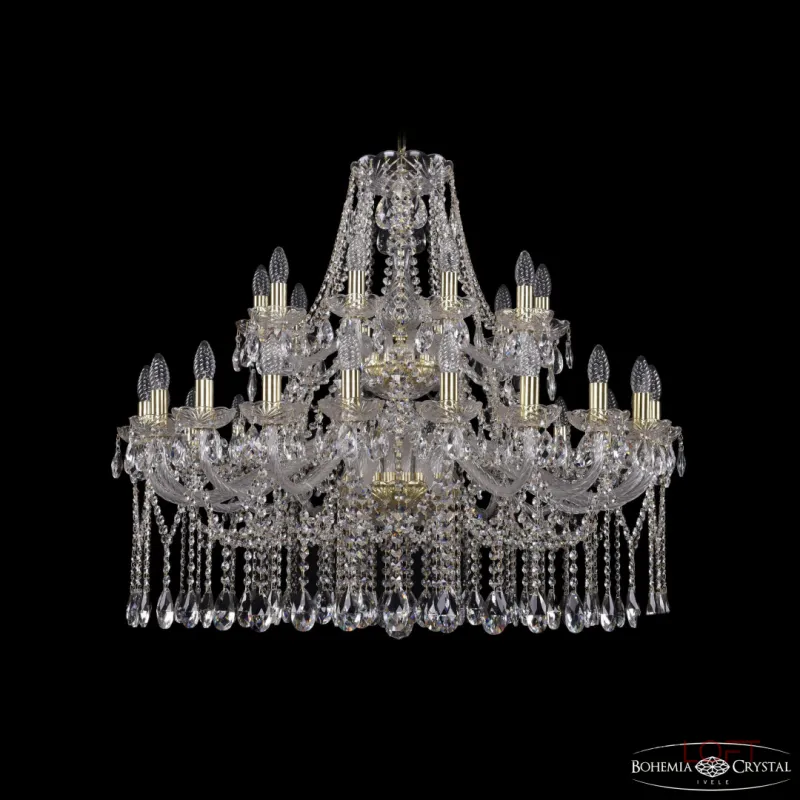 Подвесная люстра Bohemia Ivele Crystal 1413 1413/20+10/360/2d G