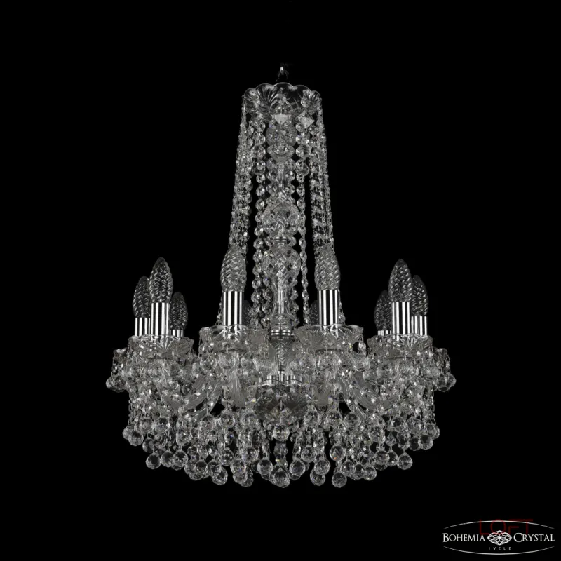 Подвесная люстра Bohemia Ivele Crystal 1409 1409/10/160/h-60 Ni Подвесная люстра Bohemia Ivele Crystal 1409 1409/10/160/h-60 Ni