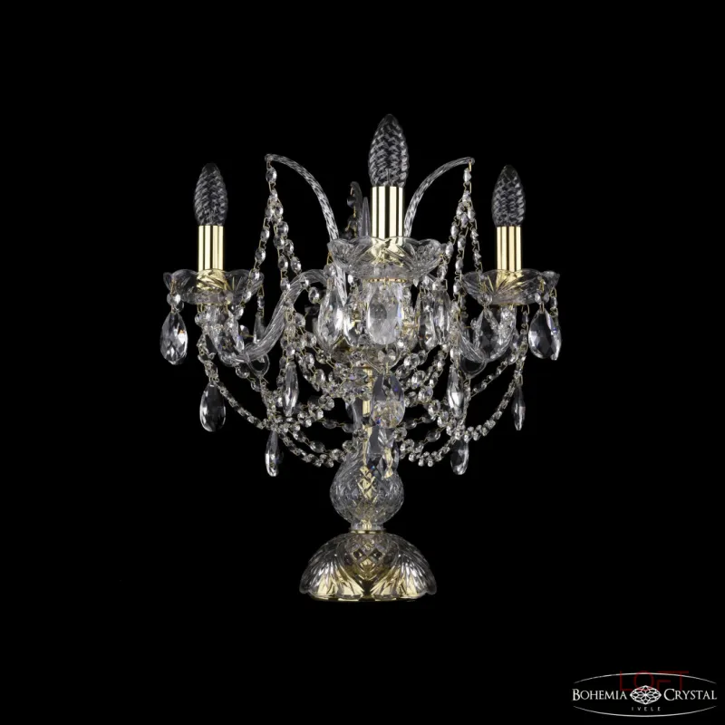 Настольная лампа Bohemia Ivele Crystal 1411 1411L/3/141-39 G