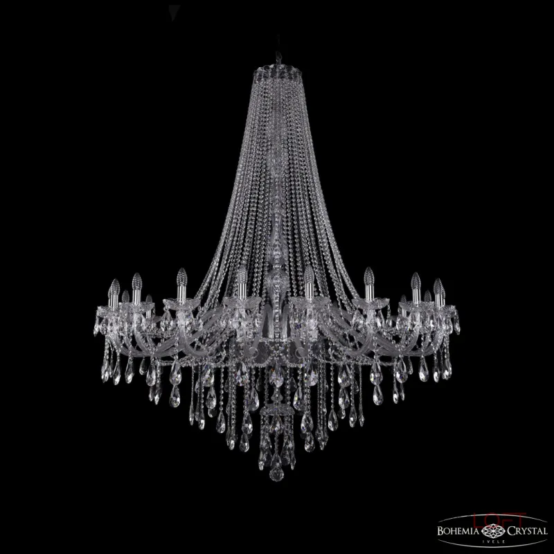 Подвесная люстра Bohemia Ivele Crystal 1415 1415/20/530/h-180 Ni