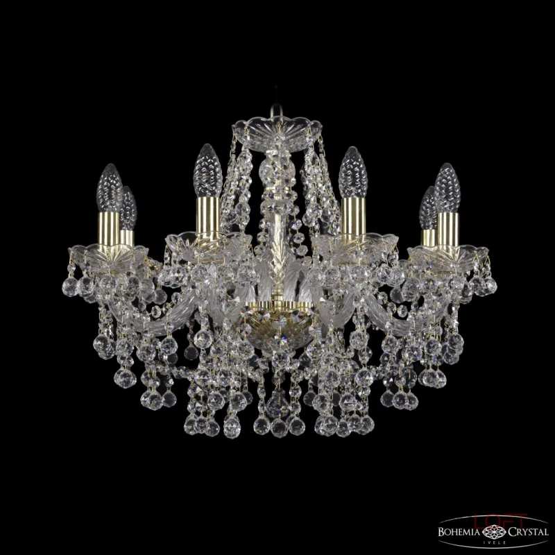 Подвесная люстра Bohemia Ivele Crystal 1409 1409/8/195 G