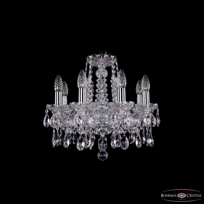 Подвесная люстра Bohemia Ivele Crystal 1413 1413/8/141 Ni Подвесная люстра Bohemia Ivele Crystal 1413 1413/8/141 Ni