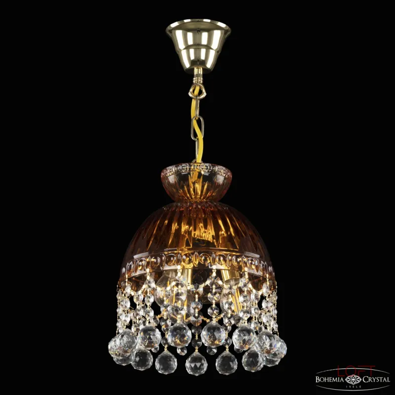 Подвесной светильник Bohemia Ivele Crystal 5478 5478/22 G Amber/M-1G Balls