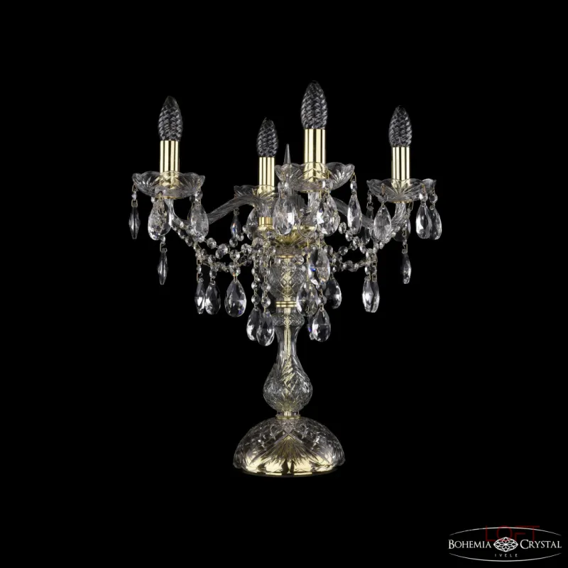 Настольная лампа Bohemia Ivele Crystal 1415 1415L/4/141-47 G Настольная лампа Bohemia Ivele Crystal 1415 1415L/4/141-47 G