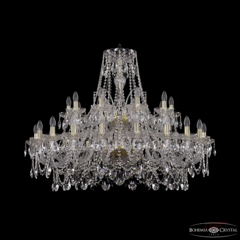 Подвесная люстра Bohemia Ivele Crystal 1411 1411/20+10/400/2d G