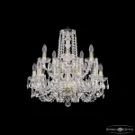 Подвесная люстра Bohemia Ivele Crystal 1402 1402/10+5/195/2d G