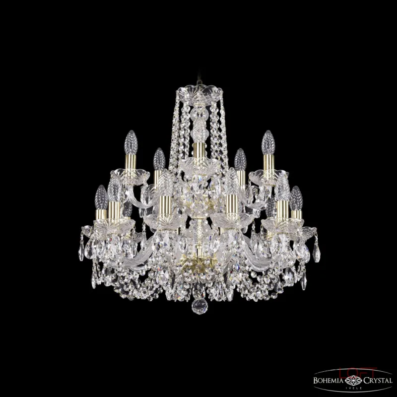 Подвесная люстра Bohemia Ivele Crystal 1402 1402/10+5/195/2d G Подвесная люстра Bohemia Ivele Crystal 1402 1402/10+5/195/2d G