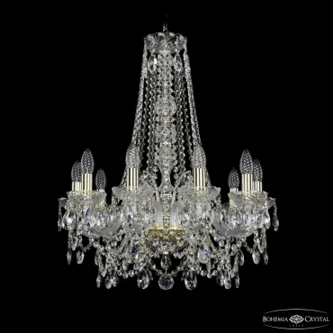 Подвесная люстра Bohemia Ivele Crystal 1411 1411/10/195/h-70 G Подвесная люстра Bohemia Ivele Crystal 1411 1411/10/195/h-70 G
