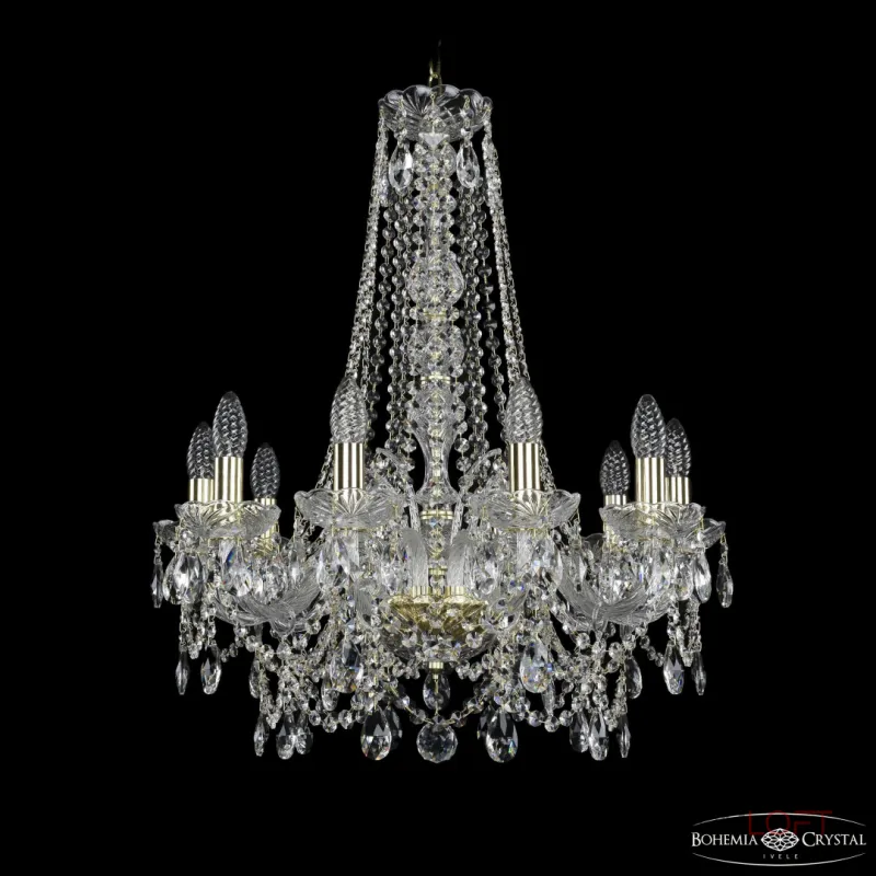 Подвесная люстра Bohemia Ivele Crystal 1411 1411/10/195/h-70 G Подвесная люстра Bohemia Ivele Crystal 1411 1411/10/195/h-70 G