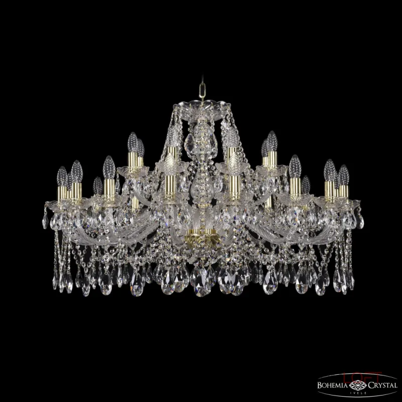 Подвесная люстра Bohemia Ivele Crystal 1413 1413/16+8/360 G