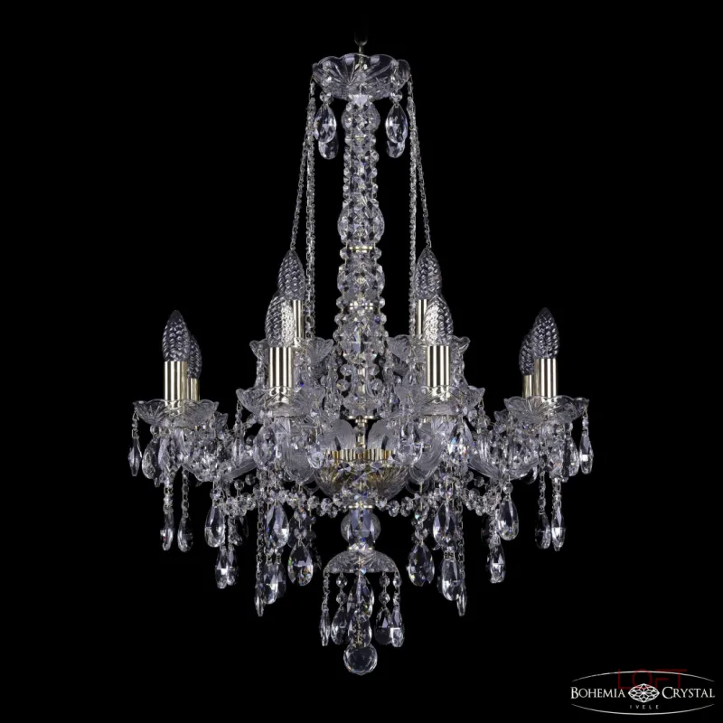 Подвесная люстра Bohemia Ivele Crystal 1415 1415/8+4/200/h-75 G Подвесная люстра Bohemia Ivele Crystal 1415 1415/8+4/200/h-75 G