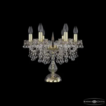Настольная лампа Bohemia Ivele Crystal 1409 1409L/6/141-39 G Настольная лампа Bohemia Ivele Crystal 1409 1409L/6/141-39 G