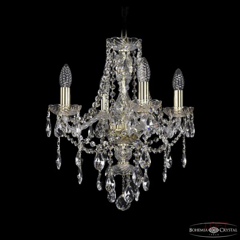 Подвесная люстра Bohemia Ivele Crystal 1415 1415/4/141 G