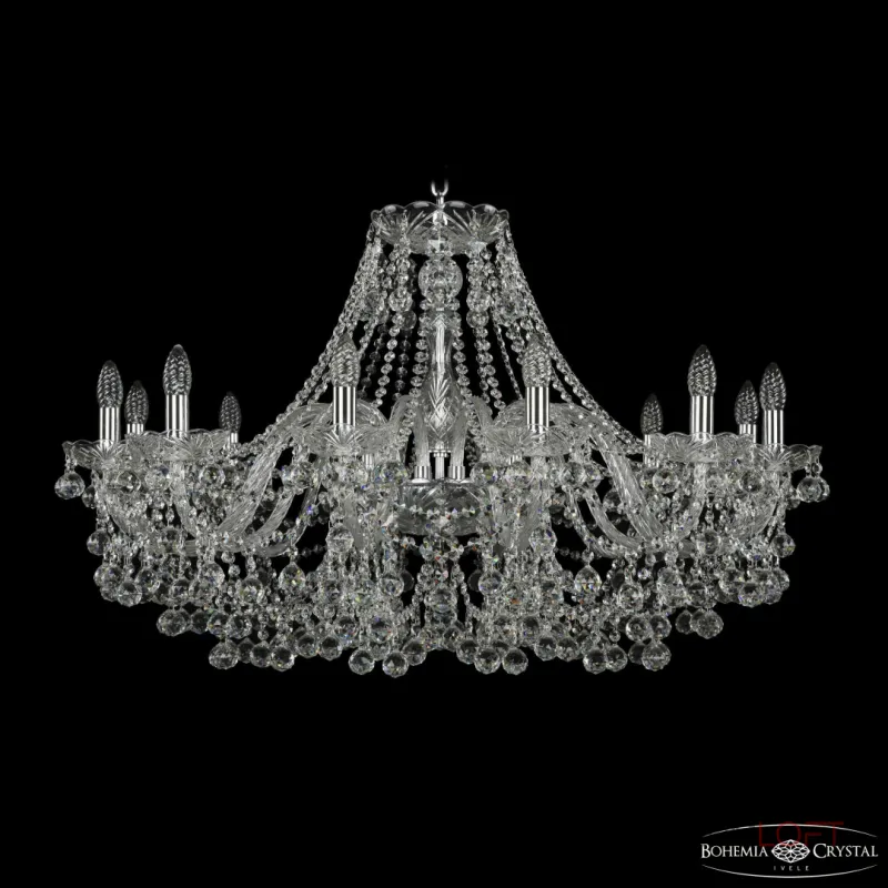 Подвесная люстра Bohemia Ivele Crystal 1409 1409/12/360 Ni