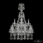 Подвесная люстра Bohemia Ivele Crystal 1413 1413/10+5/200/XL-90/2d Ni