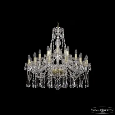 Подвесная люстра Bohemia Ivele Crystal 1413 1413/12+6+3/300 G