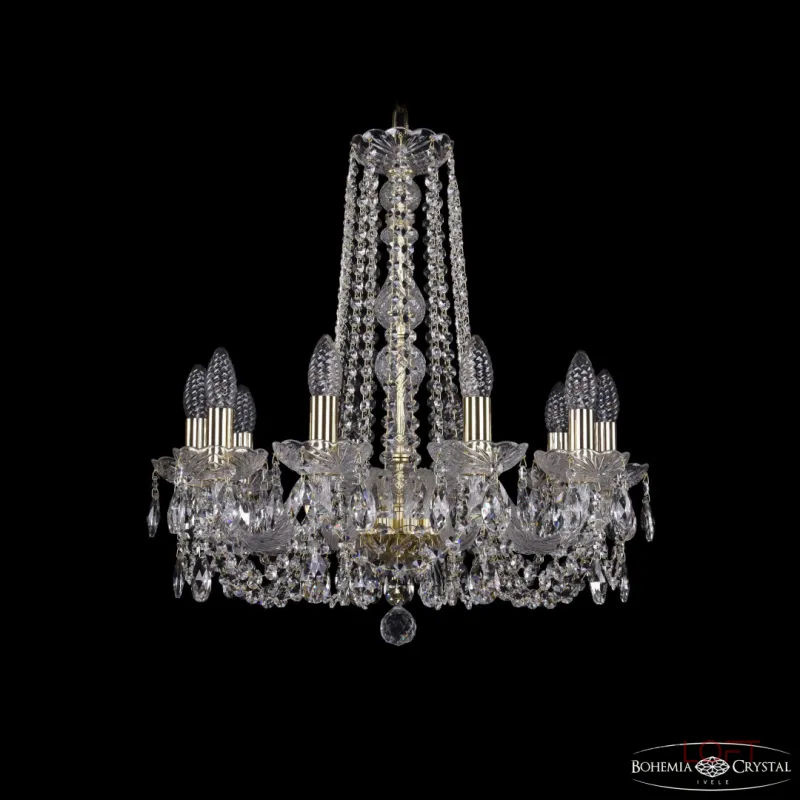 Подвесная люстра Bohemia Ivele Crystal 1402 1402/10/195/h-58 G