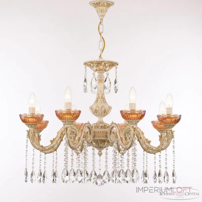 Подвесная люстра Bohemia Ivele Crystal AL7901 AL79101/8/250 A WMG P Shampan/M-1G Подвесная люстра Bohemia Ivele Crystal AL7901 AL79101/8/250 A WMG P Shampan/M-1G
