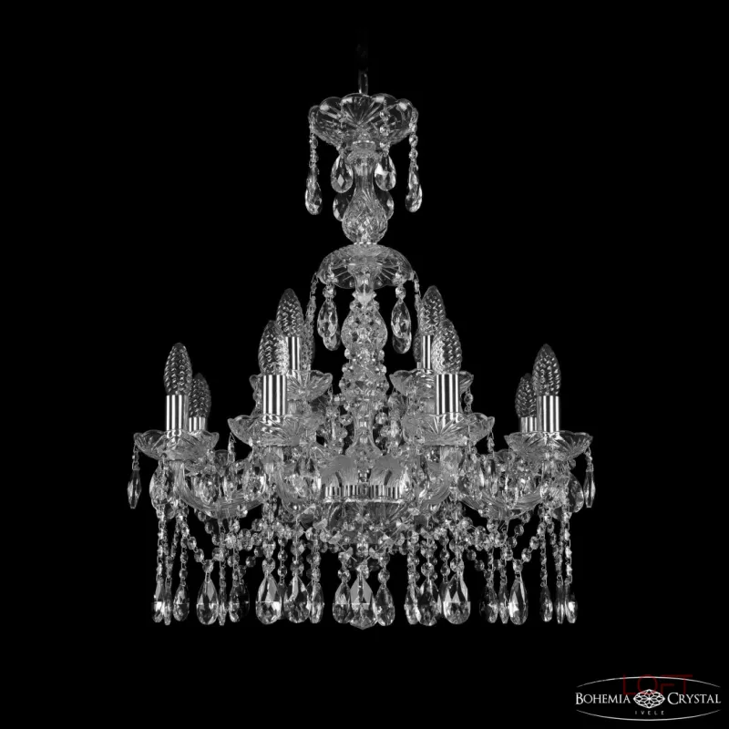 Подвесная люстра Bohemia Ivele Crystal 1413 1413/8+4/200/XL-66 Ni