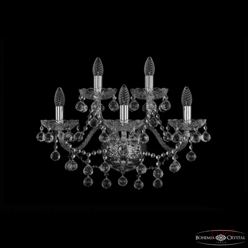Бра Bohemia Ivele Crystal 1409 1409B/3+2/195/XL Ni Бра Bohemia Ivele Crystal 1409 1409B/3+2/195/XL Ni