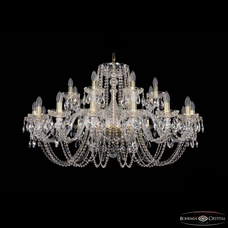 Подвесная люстра Bohemia Ivele Crystal 1402 1402/16+8/400 G