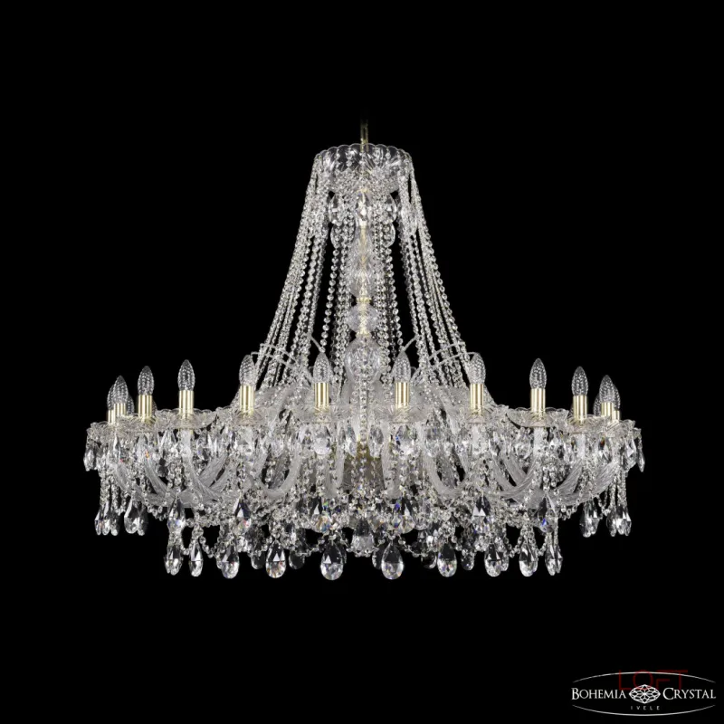 Подвесная люстра Bohemia Ivele Crystal 1411 1411/24/460 G