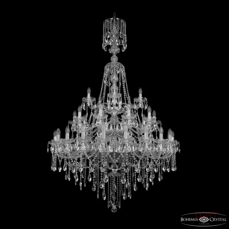Подвесная люстра Bohemia Ivele Crystal 1415 1415/20+10+5/400/XL-180/3d Ni
