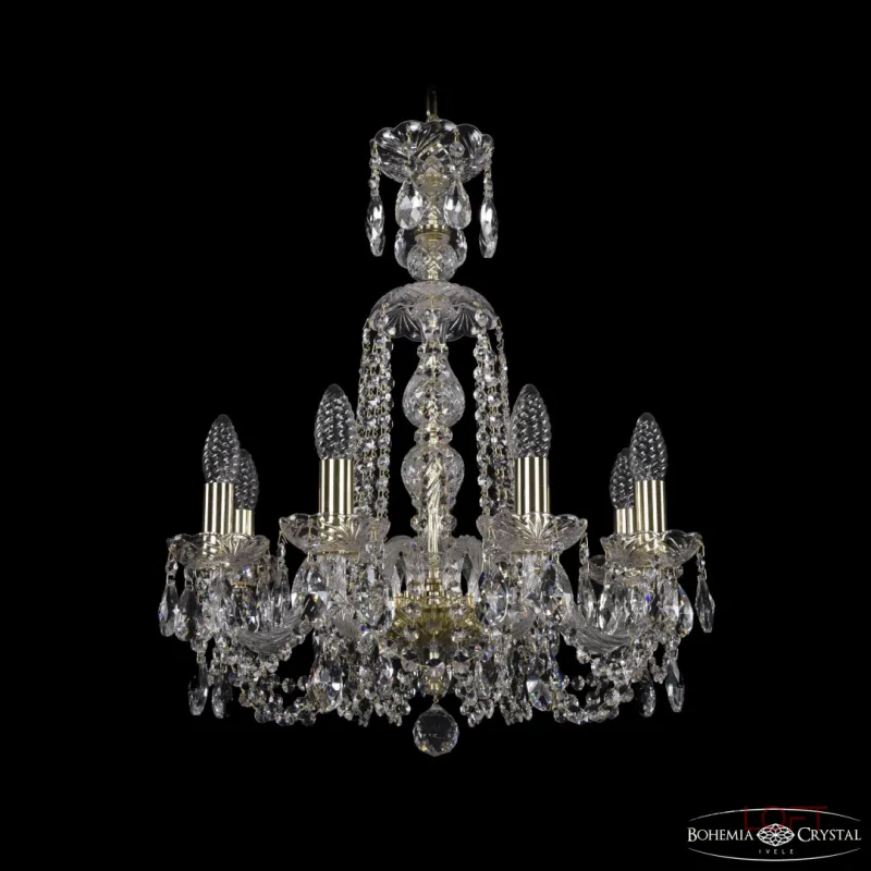Подвесная люстра Bohemia Ivele Crystal 1402 1402/8/160/XL-59 G