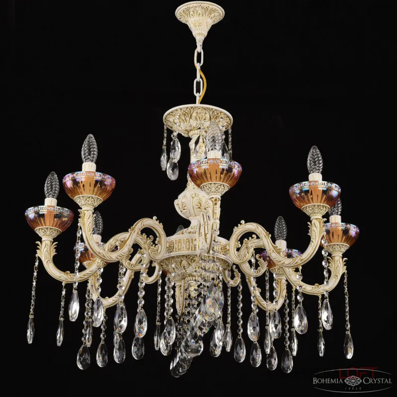 Подвесная люстра Bohemia Ivele Crystal AL7901 AL79101/8/250 A WMG P Shampan/M-1G Подвесная люстра Bohemia Ivele Crystal AL7901 AL79101/8/250 A WMG P Shampan/M-1G