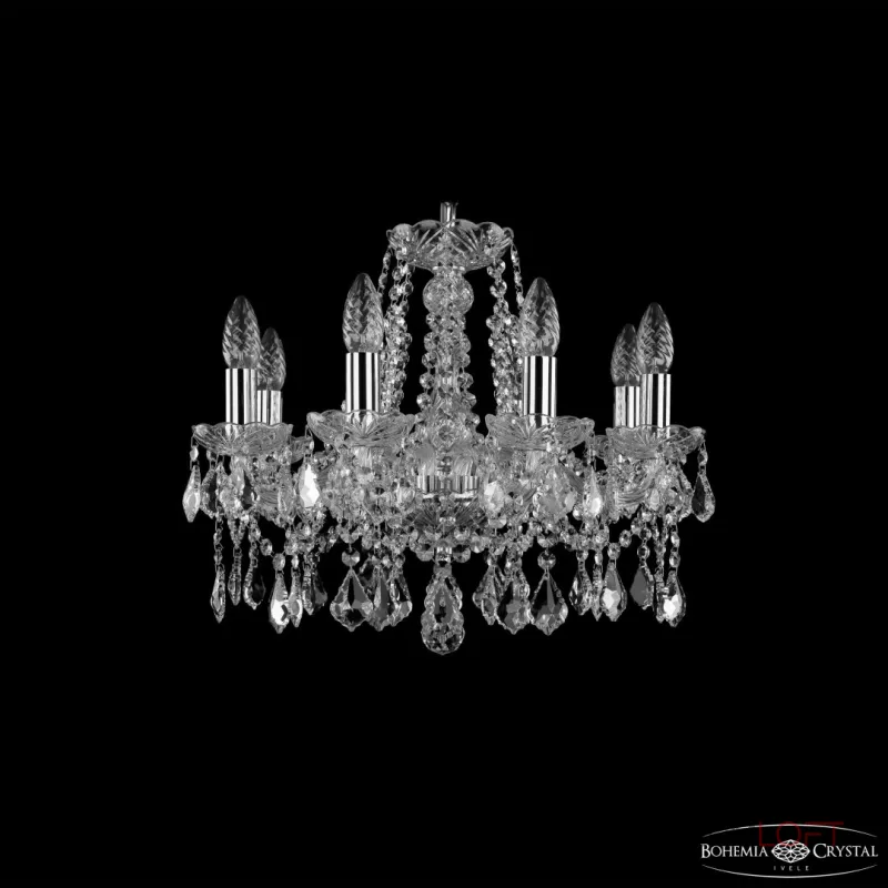 Подвесная люстра Bohemia Ivele Crystal 1413 1413/8/165 Ni Leafs Подвесная люстра Bohemia Ivele Crystal 1413 1413/8/165 Ni Leafs