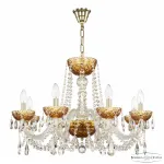 Подвесная люстра Bohemia Ivele Crystal 5402 5402/8/240 G Amber/M-1F