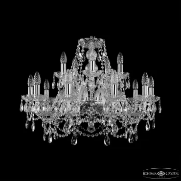 Люстра Bohemia Ivele Crystal 1411 1411/10+5/240 Ni