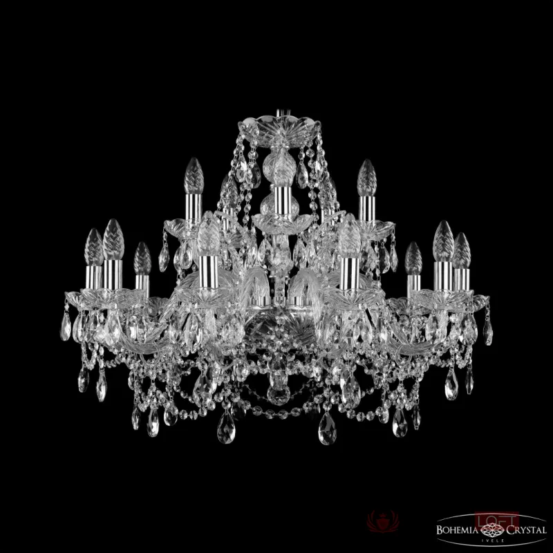Люстра Bohemia Ivele Crystal 1411 1411/10+5/240 Ni от ImperiumLoft