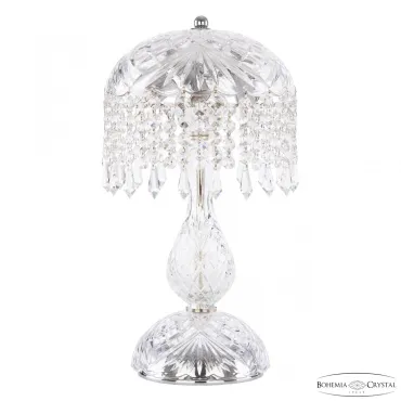 Настольная лампа Bohemia Ivele Crystal 1478 14781L1/22 Ni Drops Настольная лампа Bohemia Ivele Crystal 1478 14781L1/22 Ni Drops