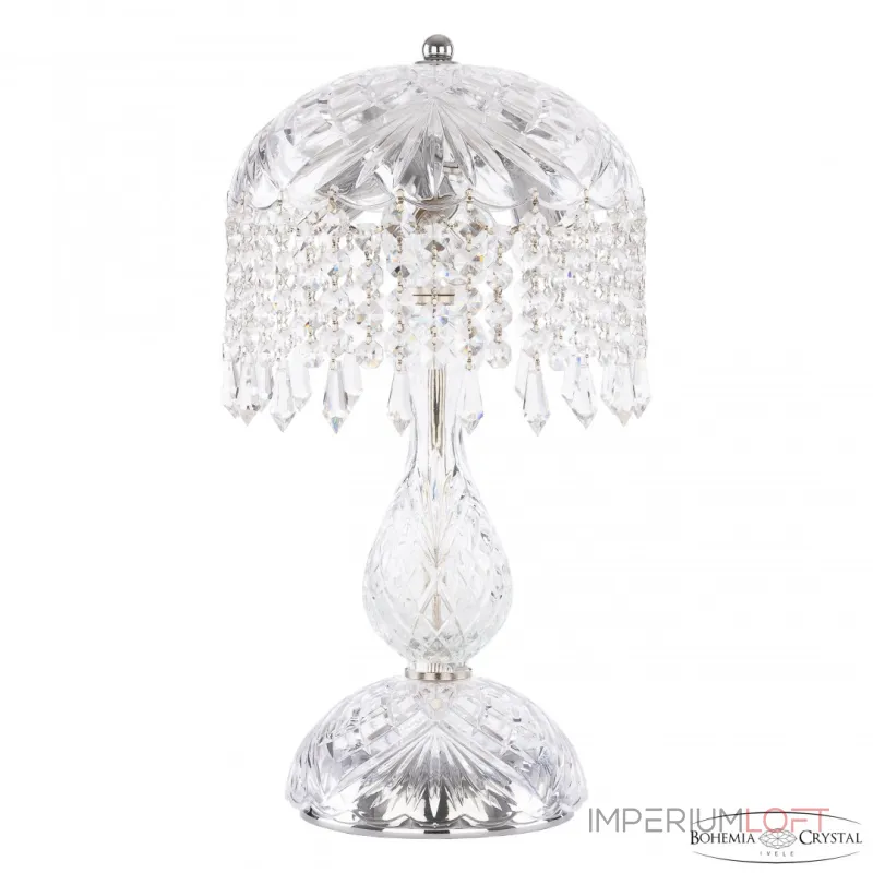 Настольная лампа Bohemia Ivele Crystal 1478 14781L1/22 Ni Drops Настольная лампа Bohemia Ivele Crystal 1478 14781L1/22 Ni Drops