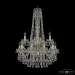 Подвесная люстра Bohemia Ivele Crystal 1409 1409/10+5/195/h-83/2d G