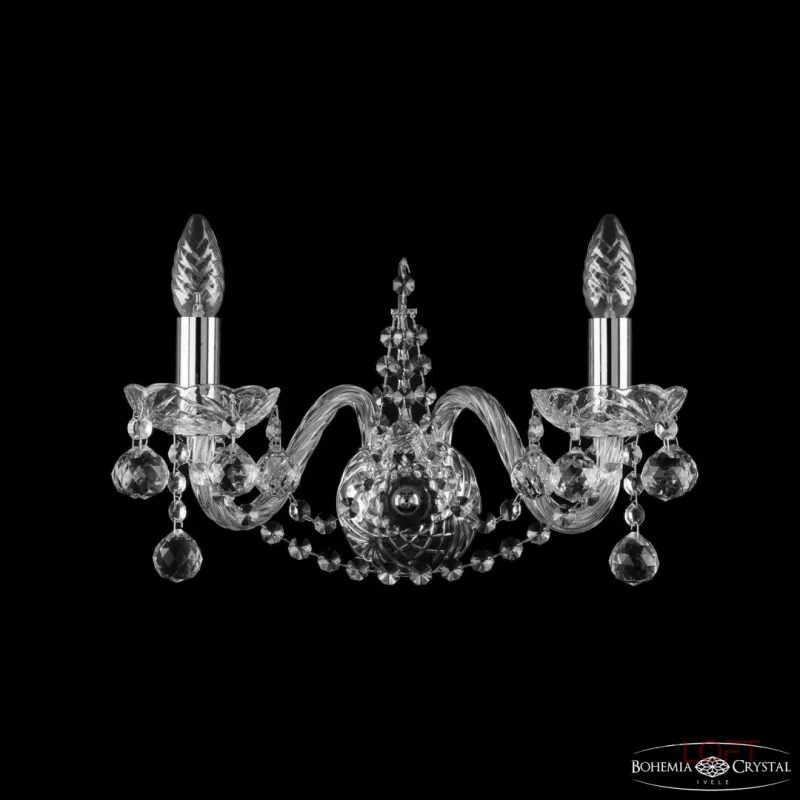 Бра Bohemia Ivele Crystal 1411 1411B/2/160 Ni Balls Бра Bohemia Ivele Crystal 1411 1411B/2/160 Ni Balls
