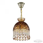 Подвесной светильник Bohemia Ivele Crystal 5478 5478/22 G Amber/M-1F Leafs K721