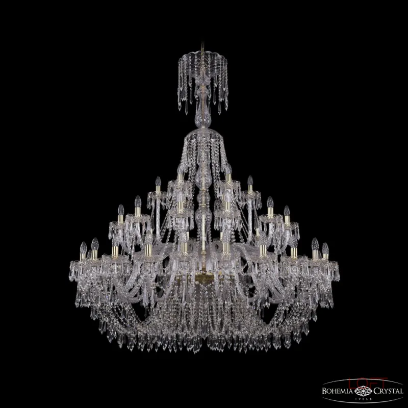 Подвесная люстра Bohemia Ivele Crystal 1403 1403/24+12+6/530/XL-170 G