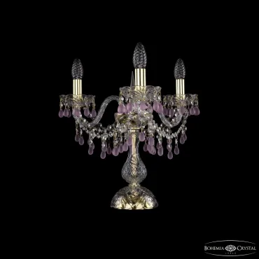 Настольная лампа Bohemia Ivele Crystal 1410 1410L/3/141-39 G V7010