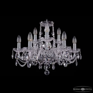 Люстра подвесная Bohemia Ivele Crystal 1402 1402/6+3/195 Ni