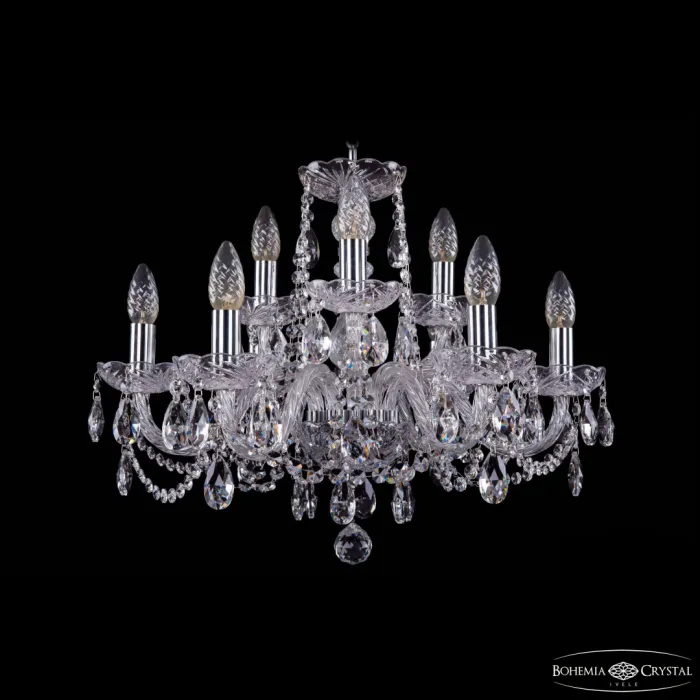 Люстра подвесная Bohemia Ivele Crystal 1402 1402/6+3/195 Ni от ImperiumLoft