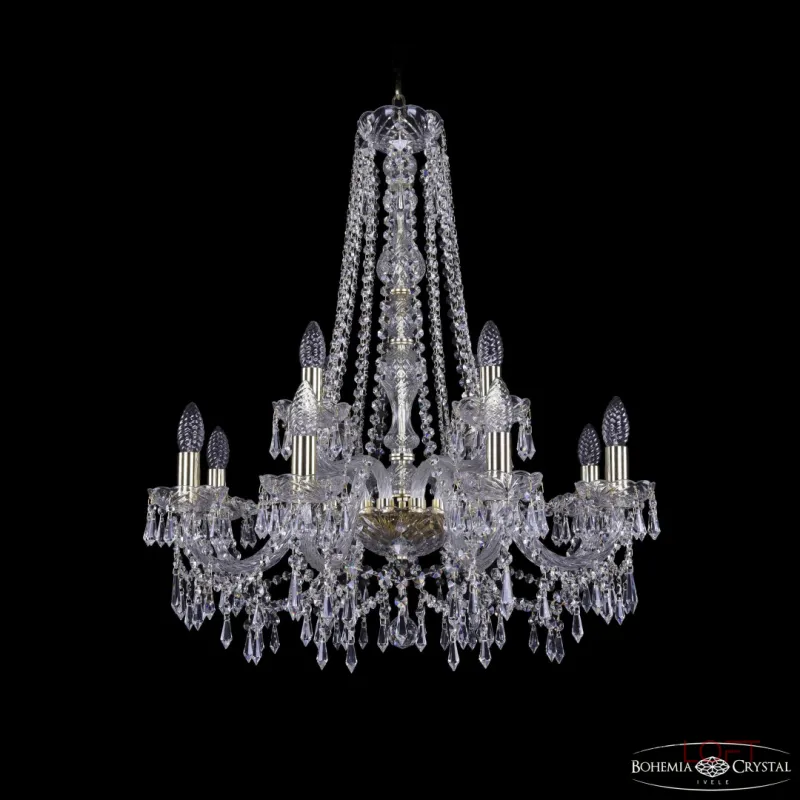 Подвесная люстра Bohemia Ivele Crystal 1403 1403/8+4/240/h-76 G Подвесная люстра Bohemia Ivele Crystal 1403 1403/8+4/240/h-76 G