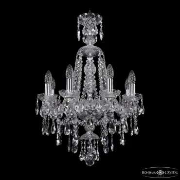Подвесная люстра Bohemia Ivele Crystal 1415 1415/8/165/XL-70 Ni Подвесная люстра Bohemia Ivele Crystal 1415 1415/8/165/XL-70 Ni
