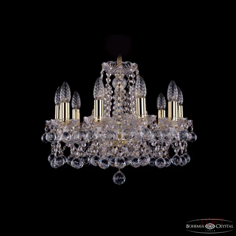 Подвесная люстра Bohemia Ivele Crystal 1413 1413/10/165 G Balls Подвесная люстра Bohemia Ivele Crystal 1413 1413/10/165 G Balls