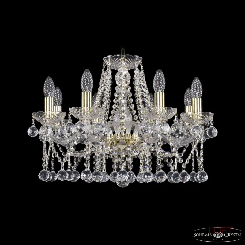 Подвесная люстра Bohemia Ivele Crystal 1413 1413/8/200 G Balls